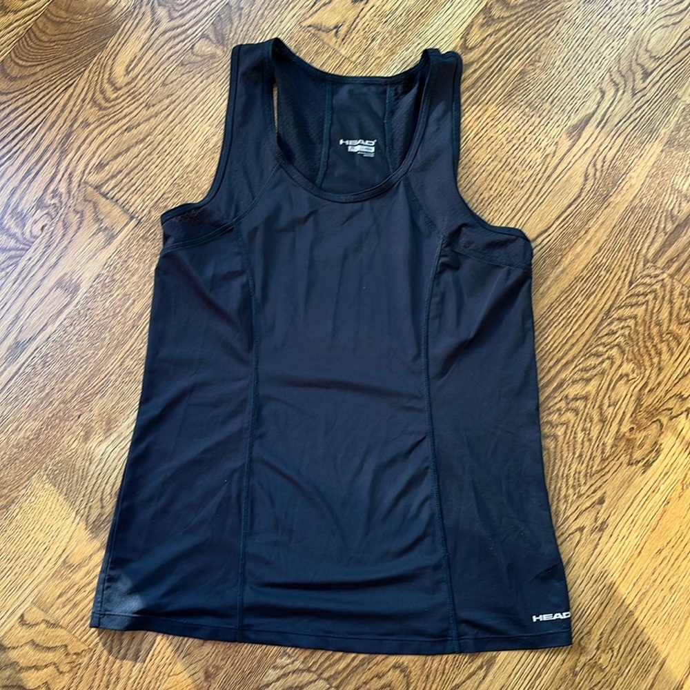 Head black racer back tank